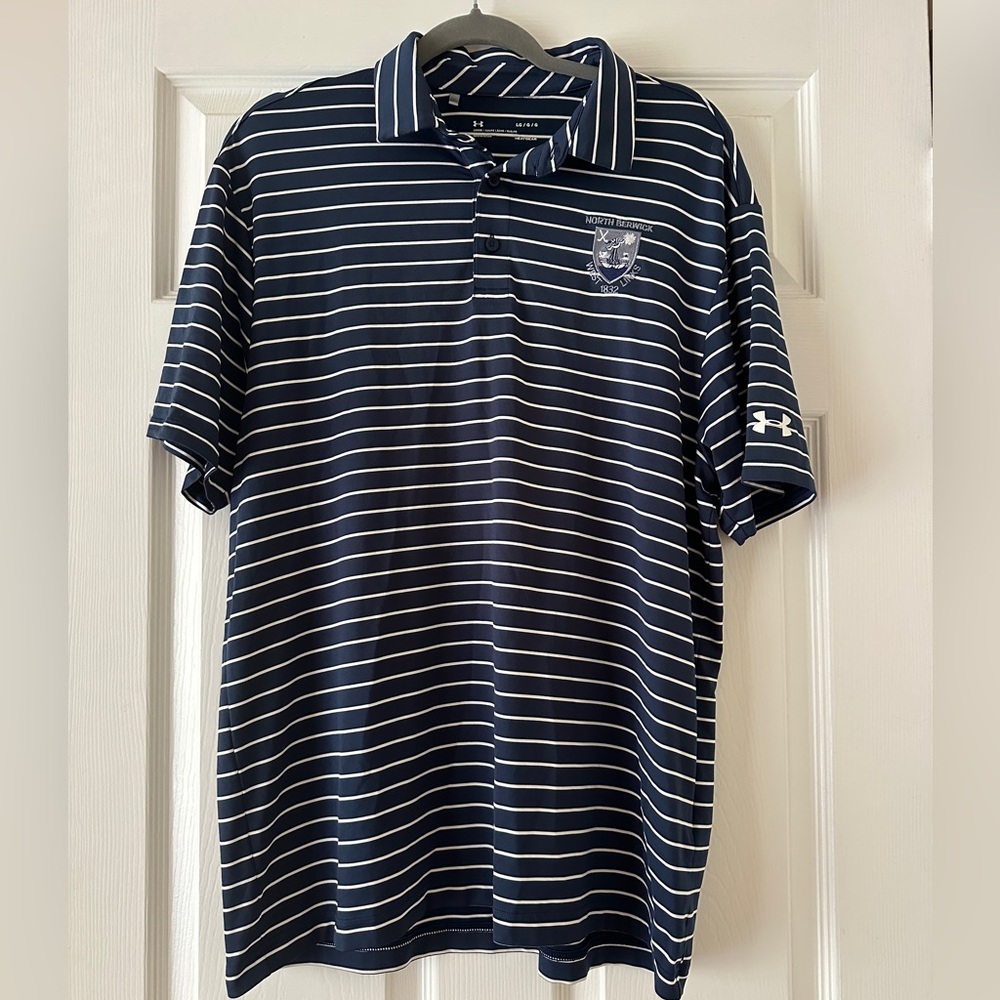 Under Armour Striped Golf Polo